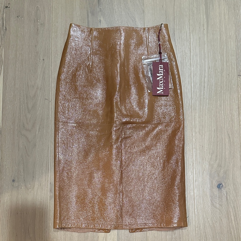 MaxMara Shimmering Brown Skirt